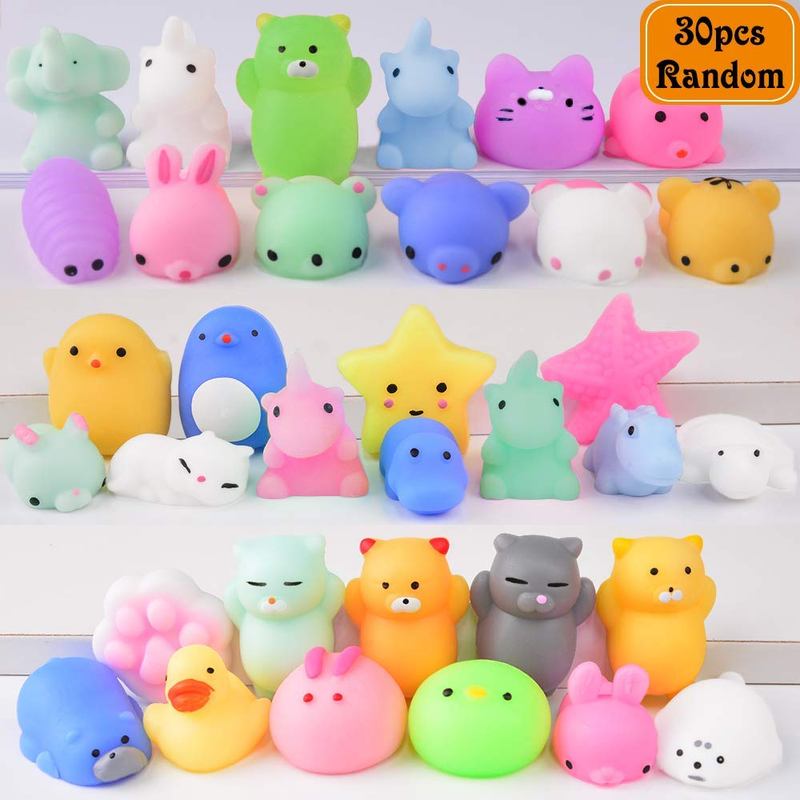 30 Pcs Mochi Animals Stress Squishy Toy Mini Animal Toys Lot Squishies ...