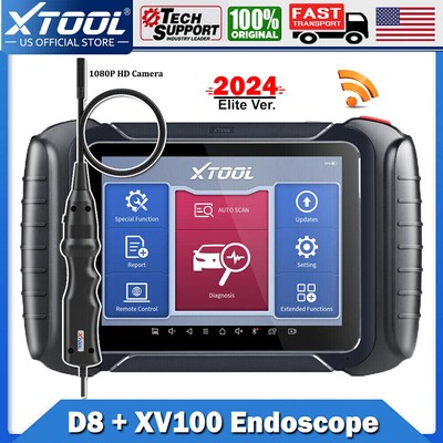 XTOOL D8 OBD Scanner Code Reader Key Programming XV100 EndoScope Diagnostic Tool