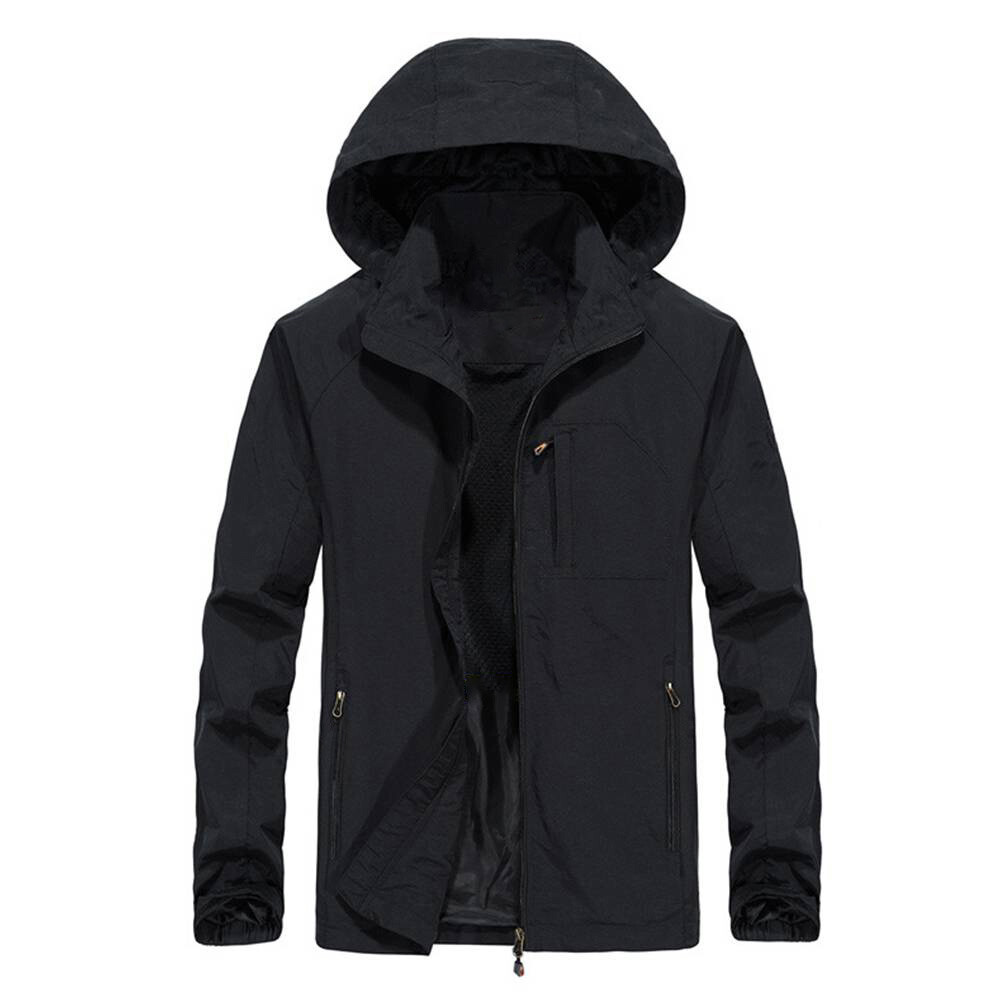 Mens Stormbreak Rain Coat Waterproof Windproof Jacket Hooded Outdoor Outwear Top