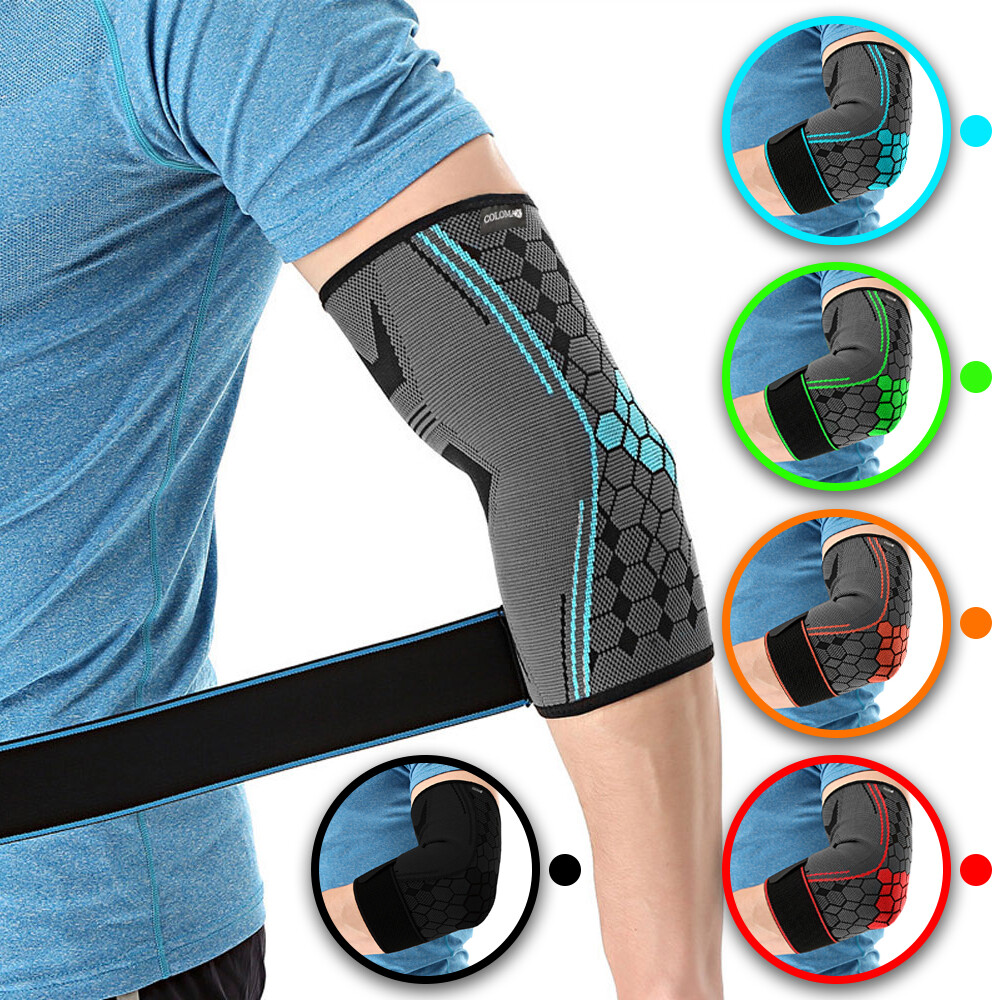 Hochwertige Ellenbogenbandage von COLOMAX Ellbogen Bandage Stütze Sport Fitness