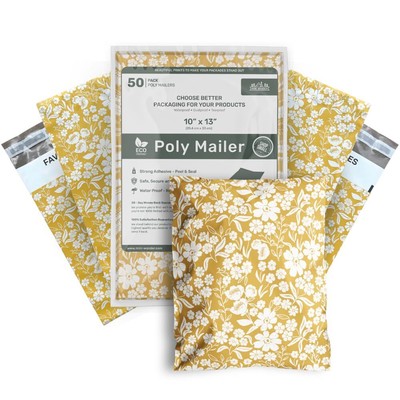 Poly Mailers 10x13 Inch 50 Pack Medium Shipping Bags Strong Thick Mailing Env...