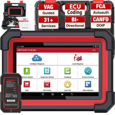 2024 LAUNCH CRP919E BT Bidirectional Car Full Diagnostic Scanner ECU Coding