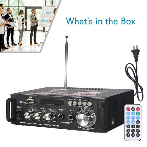 Amplifier Receiver, Fm Radio/usb/sd Memory Us
