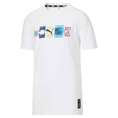 

Puma Buzzer Beater Graphic Crew Neck Short Sleeve TShirt Youth Boys Size  Cas, Белый, Puma Buzzer Beater Graphic Crew Neck Short Sleeve TShirt Youth