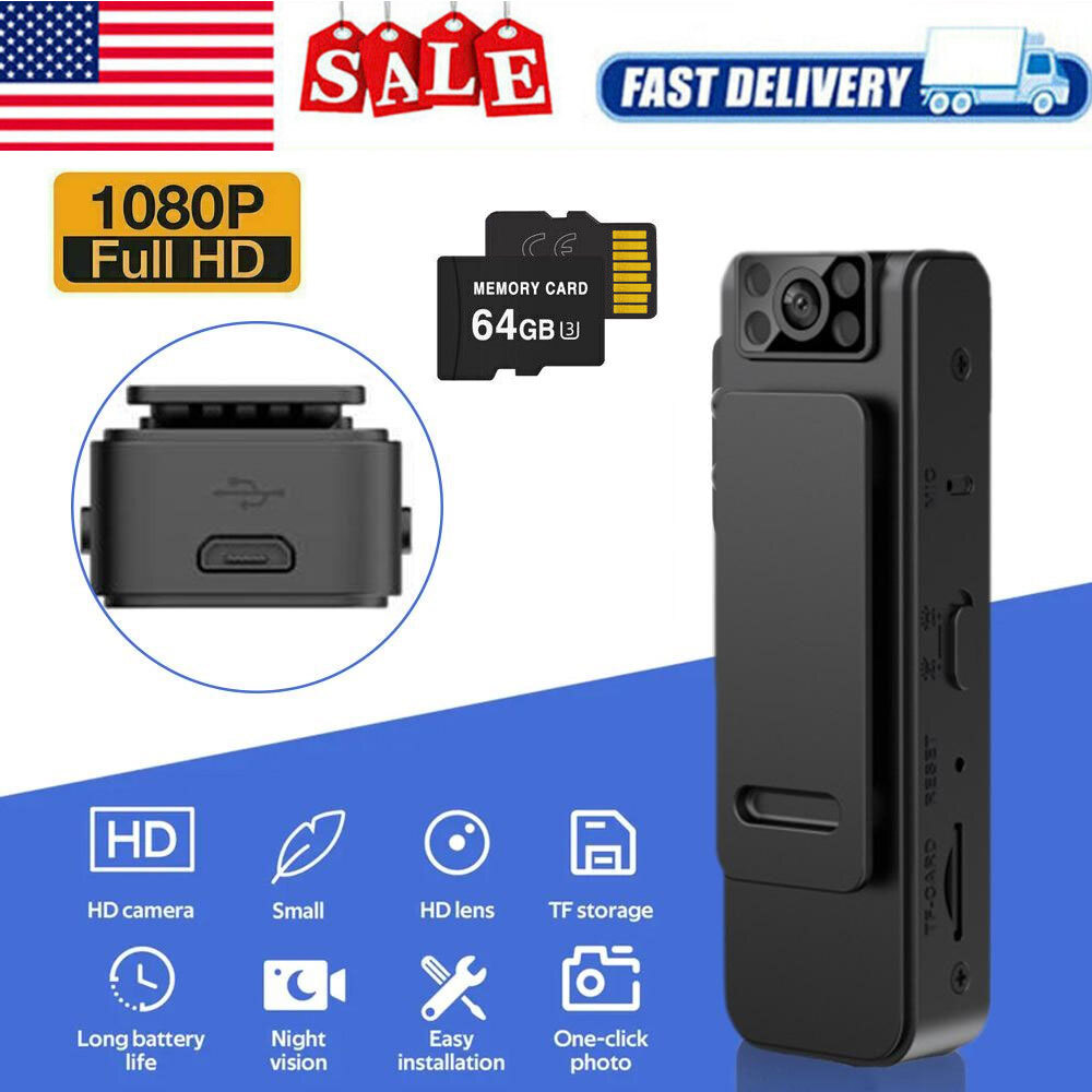 2023 NEW HD 1080P Noise Reduction Camera Portable Wearable Night Vision Recorder