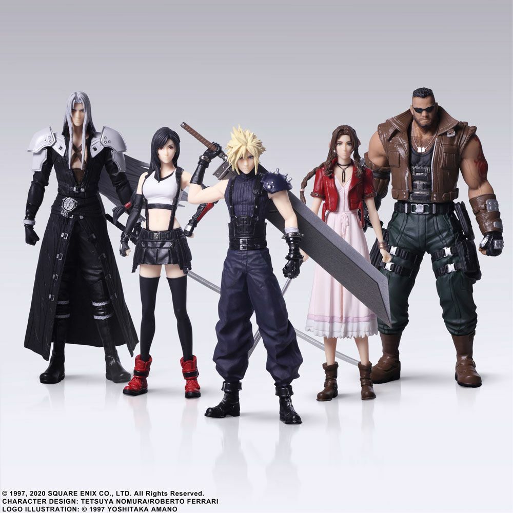 Final Fantasy VII Remake - Trading Arts Figuren 5er-Set (Cloud, Aerith) NEU OVP