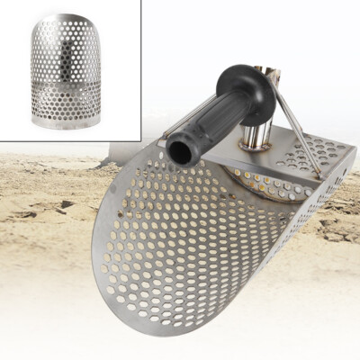 Sand Scoop For Metal Detecting Stainless Detector Beach Treasure Hunting Tool US