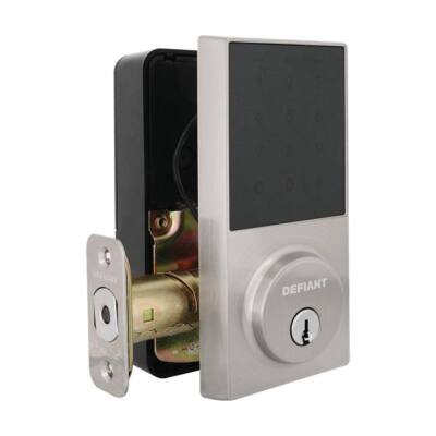 Electronic Touchpad Deadbolt Lock Entry Door Keyless Entry Satin Nickel (Sealed)