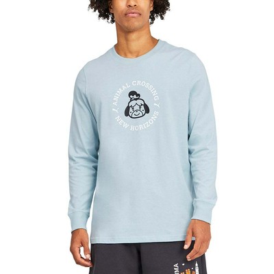 

Мужские повседневные топы Puma X Acnh с длинными рукавами и круглым вырезом, размер , 53093, Синий, Puma X Acnh Graphic Long Sleeve Crew Neck T-Shirt