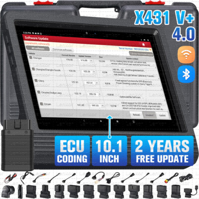 2024 LAUNCH X431 V + Pro Elite Bidirectional Car Diagnostic Scanner Key Coding