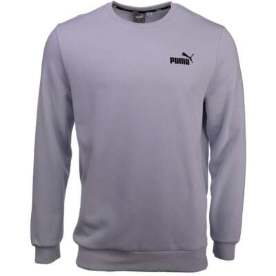 

Толстовка мужская синяя с логотипом Puma Essentials Small Logo Crew Neck 586683-21, Синий
