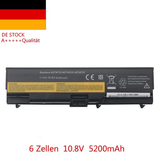 Notebook Akku Batterie 5200mah für Lenovo Thinkpad T530 W530 T430 L530 42T4235
