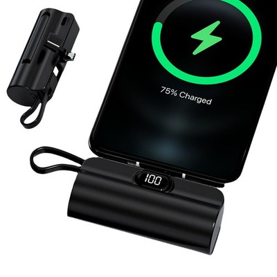UFUZON Mini Powerbank 5k mah-Schwarz