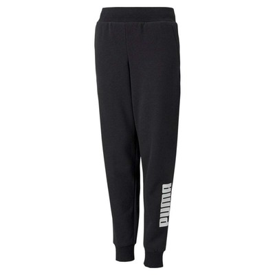 Брюки Puma Power Logo Sweatpants Youth Boys Black Casual Athletic Bottoms 589307-01