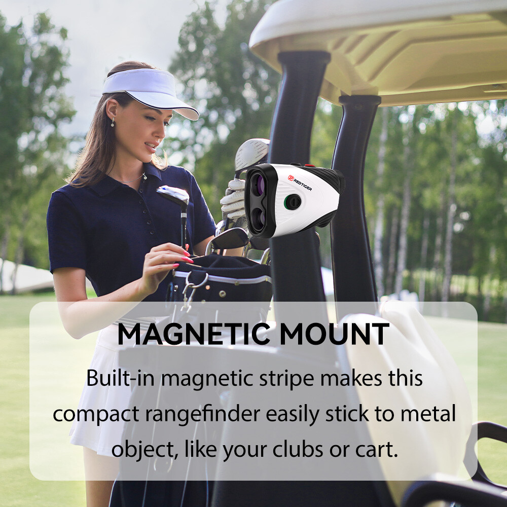 REDTIGER 1200 Yard Golf Rangefinder Slope 7X Magnification Laser Range Finder