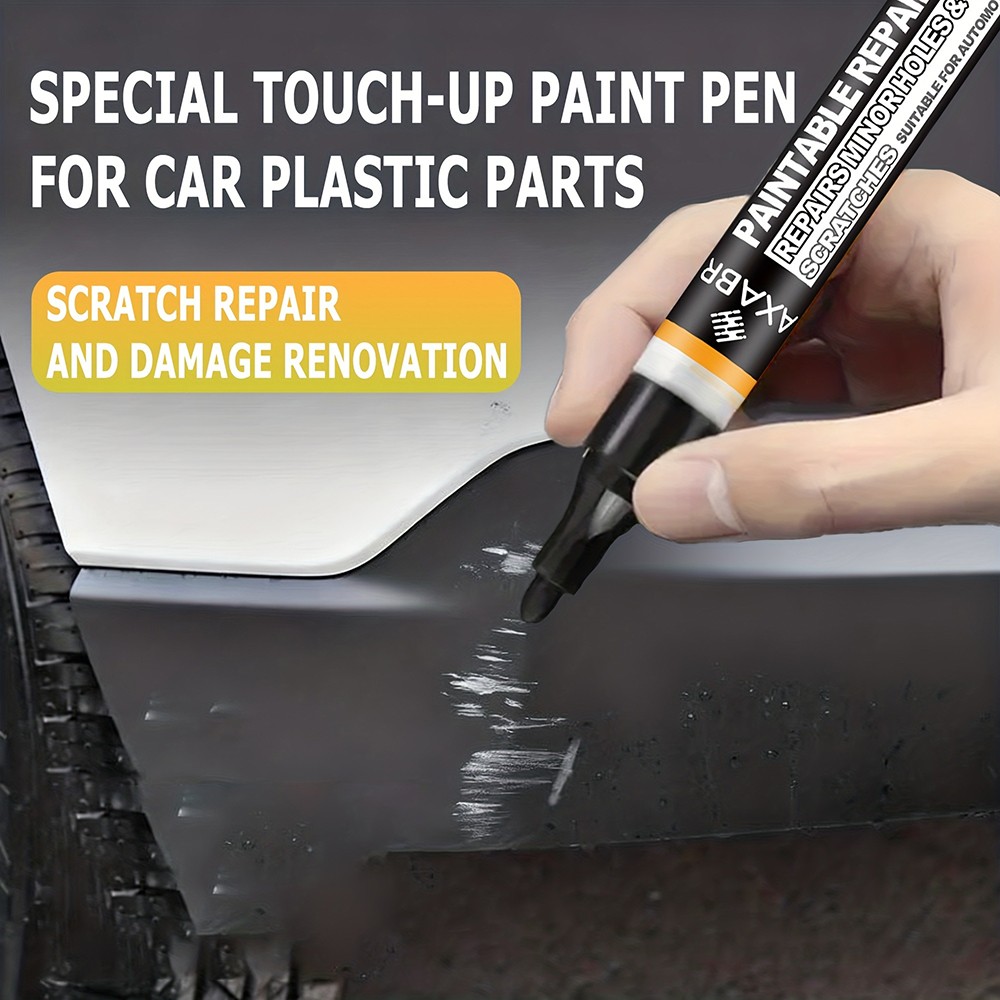 1pc Auto Plastic Touch Up Pen Fits Universal Car Interior Scratch Repair Needs