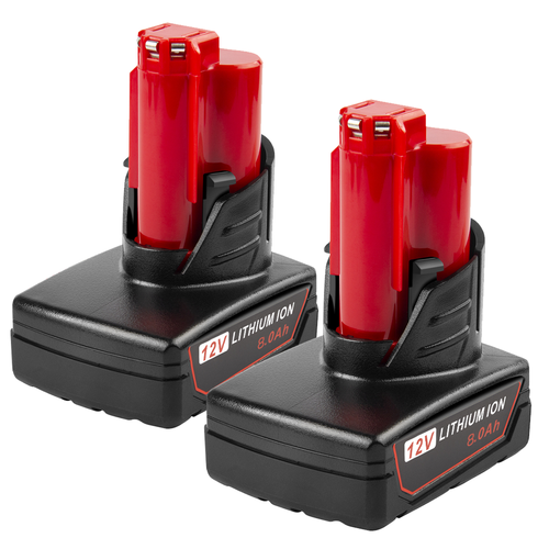 2Pack For Milwaukee 48-11-2460 for M12 LITHIUM 8.0Ah Extended Capacity Battery