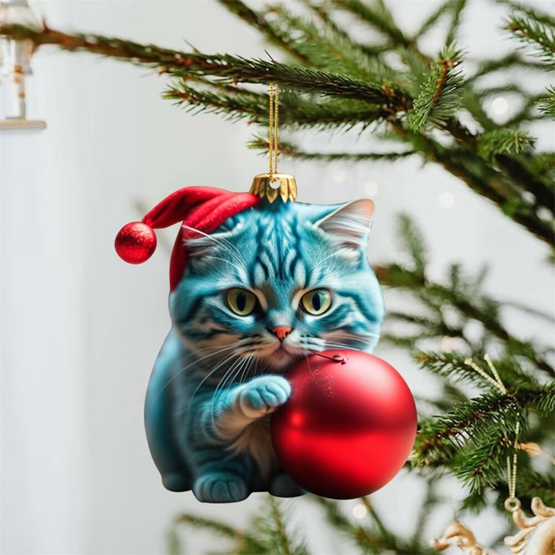 Christmas Ideas Kitten Car Pendant Backpack Pendant Ornament Decoration Gift