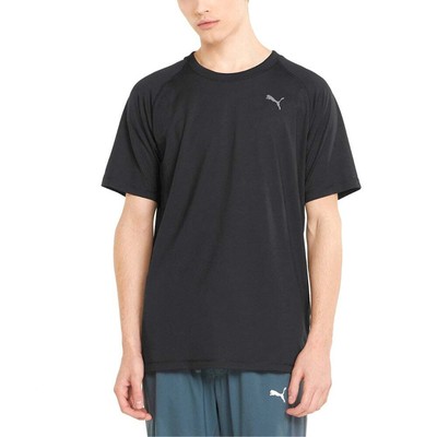 

Puma Studio Yogini Lite Crew Neck Short Sleeve Training TShirt Mens Black Casual, Черный, Puma Studio Yogini Lite Crew Neck Short Sleeve Training TShirt