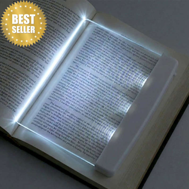Full Page Book Light for Reading in Bed at Night – Flat LED Book Reading Light P