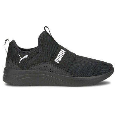 

Женские черные кроссовки Puma Softride Sophia Slip On Running, спортивная обувь 19516, Черный, Puma Softride Sophia Slip On Running