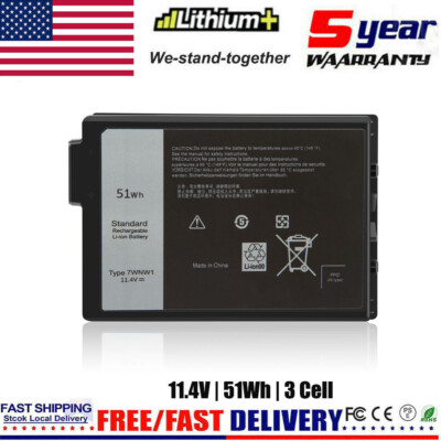 7WNW1 Laptop Battery For Dell Latitude 5420 5424 7424 Rugged Extreme GK3D3 DMF8C