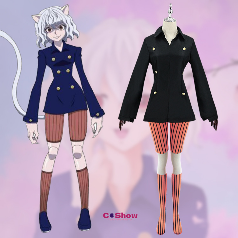Anime Hunter×Hunter Cosplay Neferpitou Costume Woman Christmas Party Uniform Top
