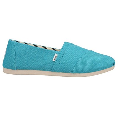 

Женские парусиновые слипоны TOMS Alpargata синие на плоской подошве повседневные 10017744T, Синий, TOMS Alpargata Canvas Slip On