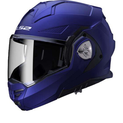 LS2 FF901 Advant X Solid Matt Blue Modular Helmet - New! Fast Shipping!