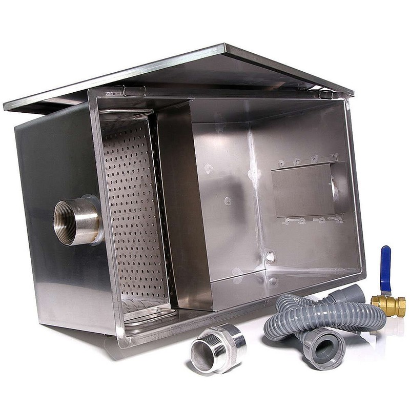 Fettseparator Fettabscheider ÖLabscheider 40l Edelstahl Abwasser Abscheider