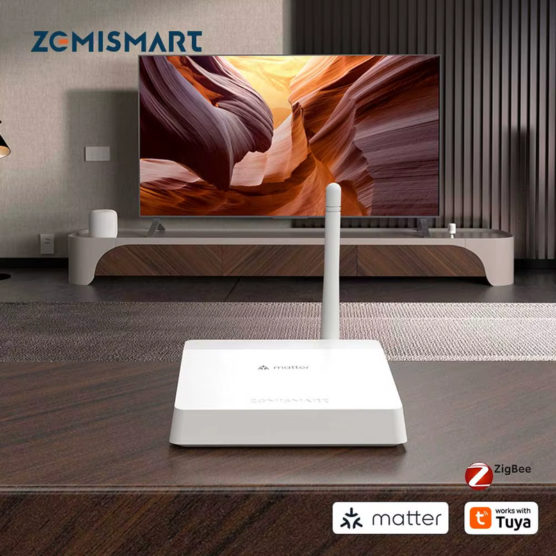 Matter Zigbee Wired Hub with Antenna Strong Network Signal Smart Home Bridge Gat