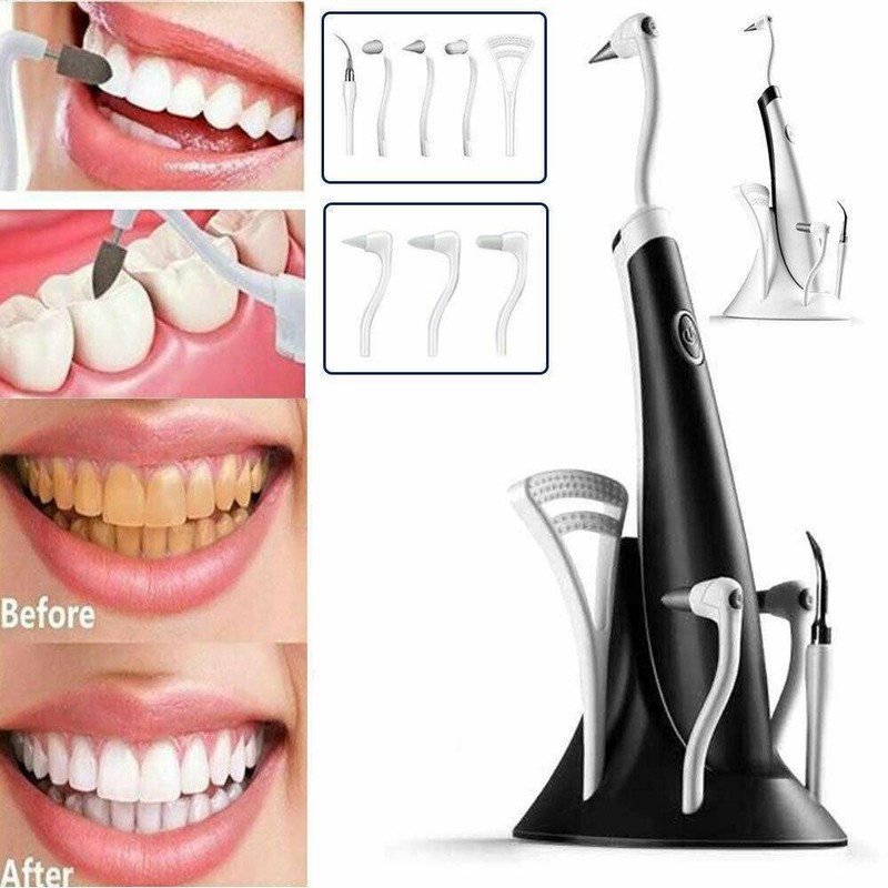 5 IN1 Tooth Polishing Cleaner Ultrasonic LED Electric Orals Teeth Cleaning Kit