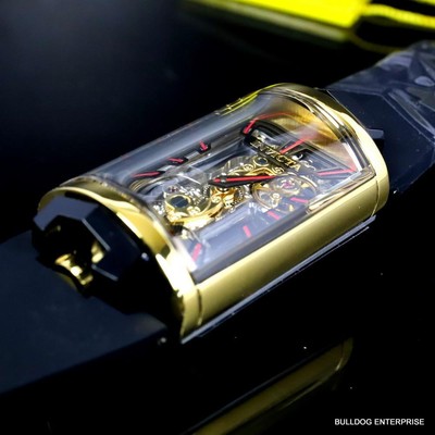 Pre-owned Invicta Vintage Mechanical Skeletonized Ghost Bridge Capsule 29mm Watch