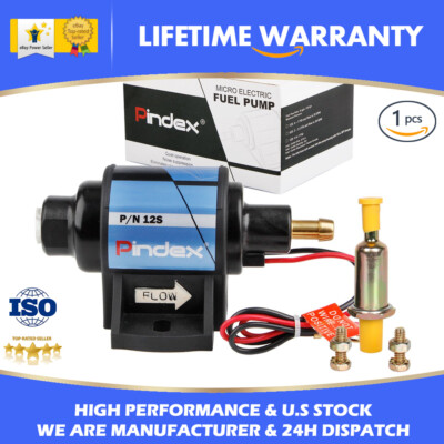Universal Electric Fuel Pump Carburetor 12V 4-7 PSI Applications 35 GPH Gasoline