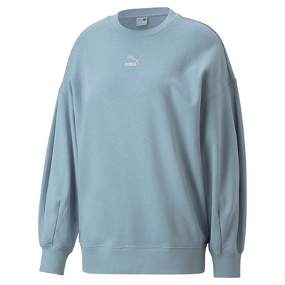 

Толстовка с круглым вырезом Puma Classics Oversized Logo Женская синяя 53568279, Синий