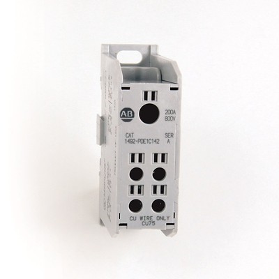 1492-PDE1C142 AB ENCLOSED POWER DISTRIBUTION BLOCK, 200 AMPS, COPPER, 1 GENUINE