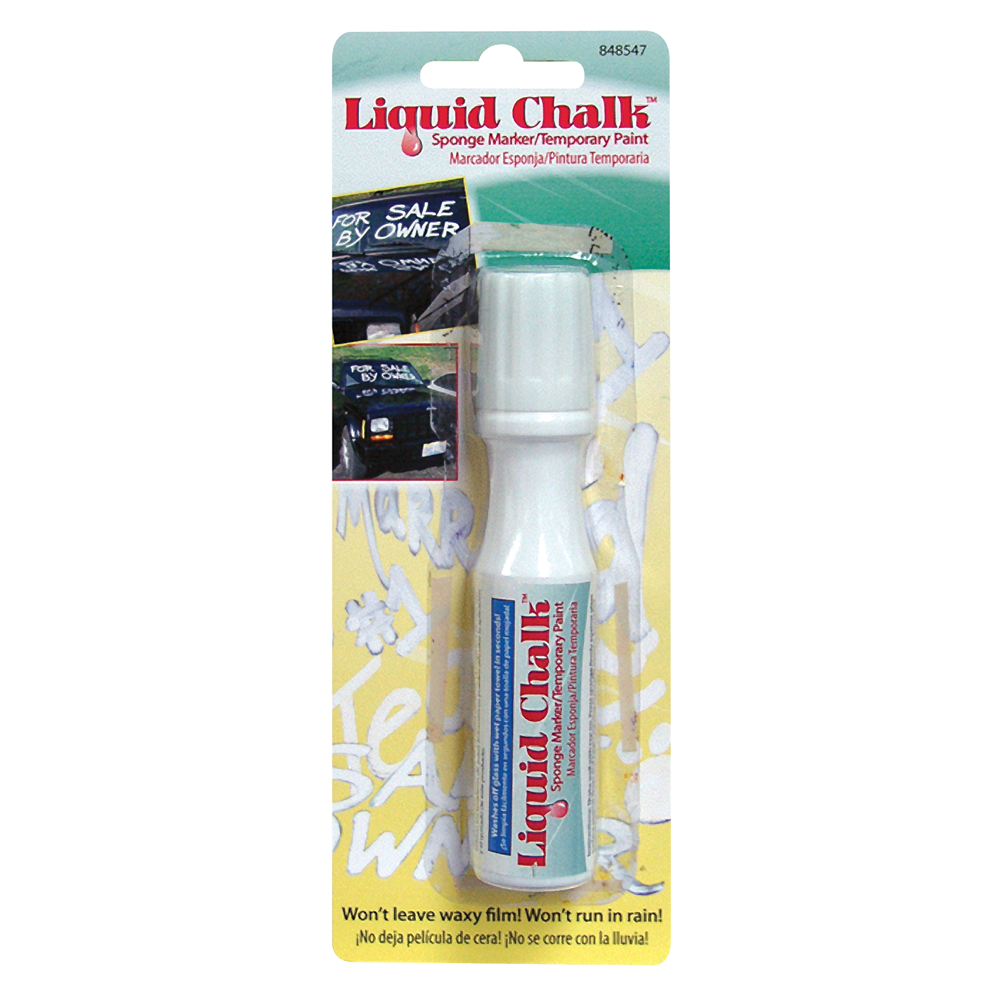 Hillman 848553 Liquid Chalk Temporary Sponge Marker White 45899316474