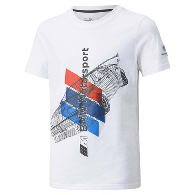 

Футболка Puma Bmw Mms Street с круглым вырезом и коротким рукавом с рисунком, молодежная, для мальчиков, белая, Casu, Белый, Puma Bmw Mms Street Crew Neck Short Sleeve Graphic T-Shirt Youth