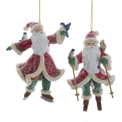 Comfort and Joy Santa Ornaments