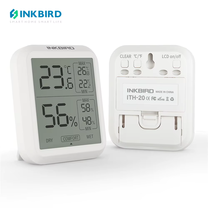 Digital Thermometer And Hygrometer ITH-20 Instant Read Temperature Humidity Gaug