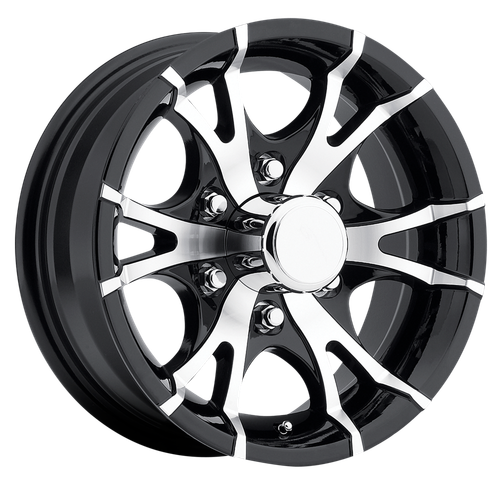 (1) 15X6 0 5X114.3 5X4.5 SENDEL T-07 BLACK WHEEL/RIM 15