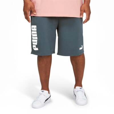 

Мужские шорты Puma Power Colorblock 11 дюймов, большие высокие мужские размеры , повседневные спортивные 670515, Синий, Puma Power Colorblock 11" Shorts Big Tall