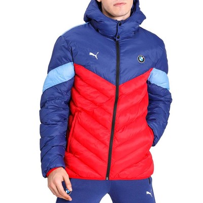 

Puma Bmw Motorsport Mcs Ecolite Down FullZip Jacket Mens Blue Casual Athletic Ou, Синий, Puma Bmw Motorsport Mcs Ecolite Down FullZip Jacket