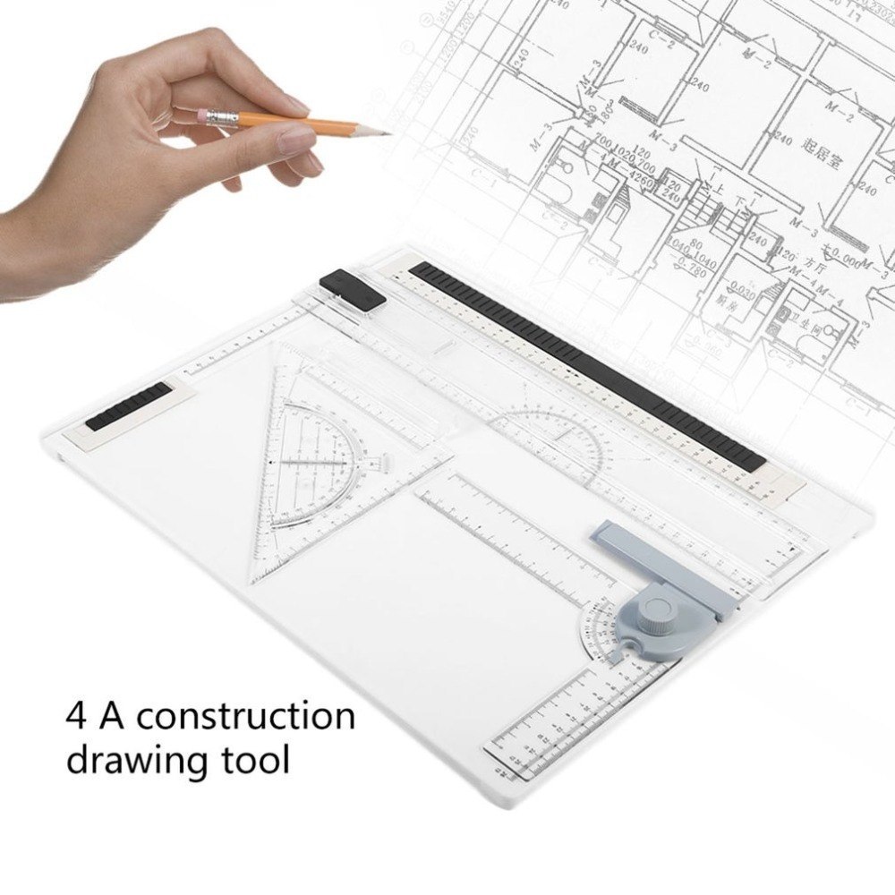 A4 Drawing Board 38*30cm Rapid Long Straight Drawing Board Office Graphic