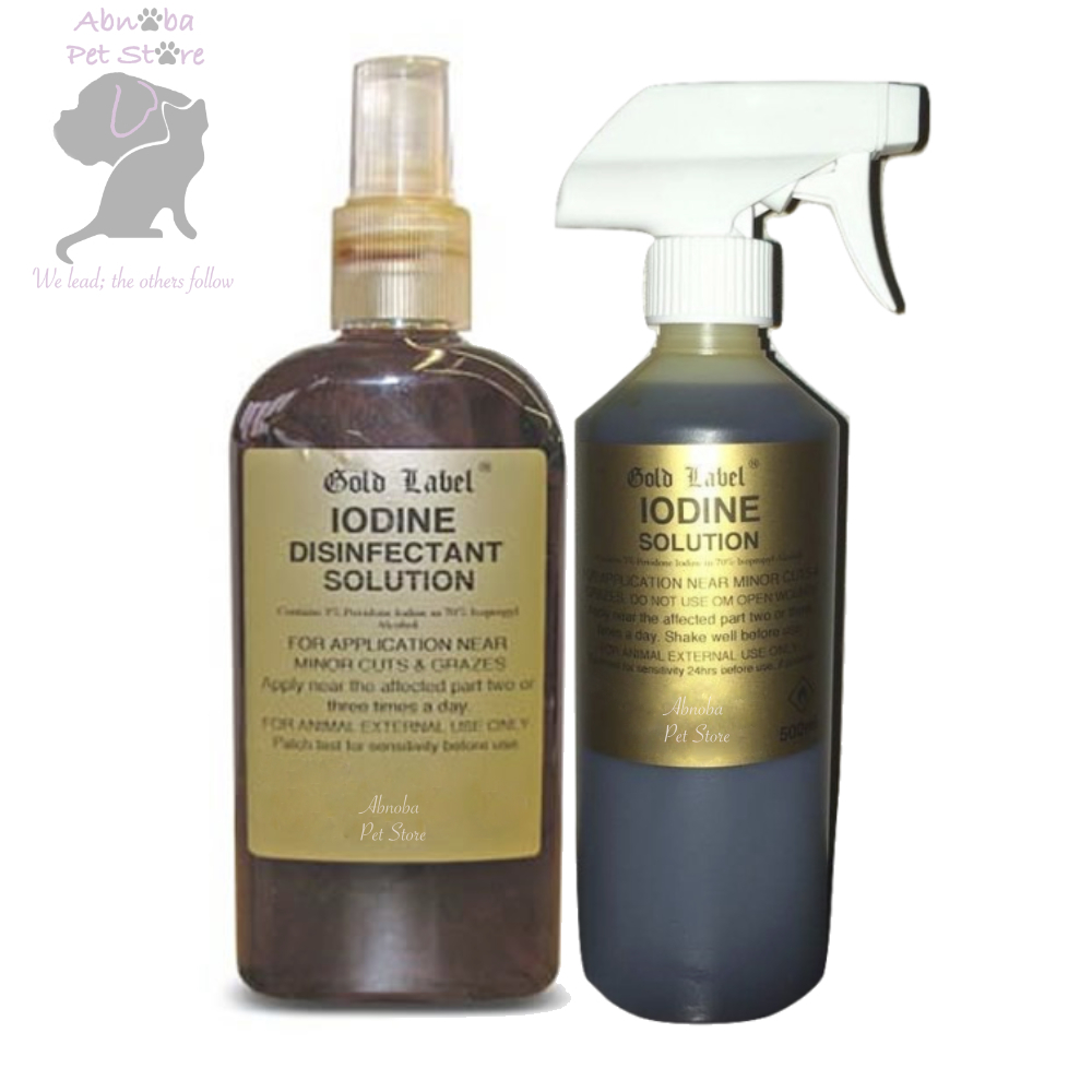 Gold Label Iodine safe application minor wounds cuts umbilical cords