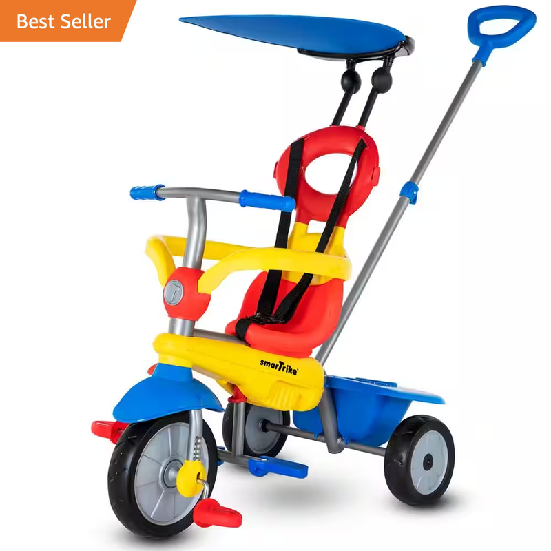 Zoom 4 in 1 Baby Toddler Trike Tricycle Toy for 15-36 Mos., 