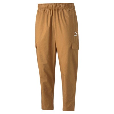 

Мужские тканые брюки Puma Classics коричневые повседневные спортивные штаны 53560574, Коричневый, Puma Classics Woven Pants