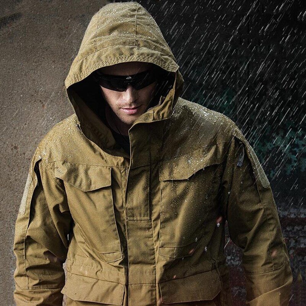 Tactical Men Jacket Military Hooded M65 Field Coat