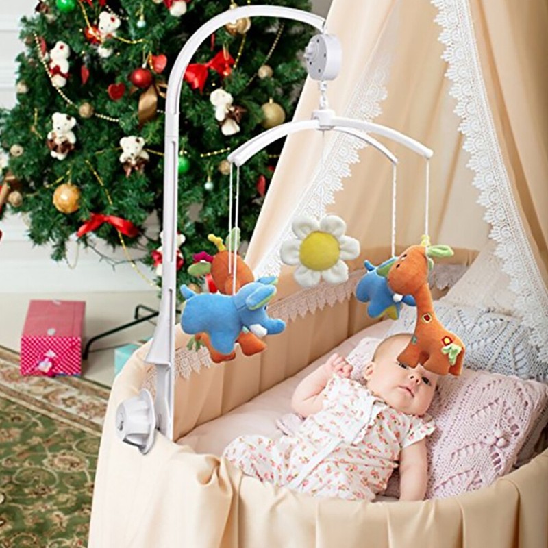 Baby Crib Mobile Bed Bell Toy Holder Arm Bracket For Hanging Music
