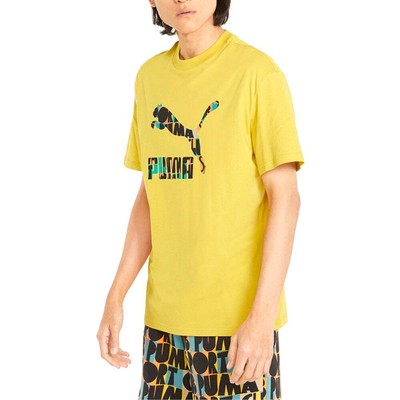

Puma Hc Graphic Crew Neck Футболка с коротким рукавом Мужские размеры  Повседневные топы 53363231, Желтый, Puma Hc Graphic Crew Neck Short Sleeve TShirt